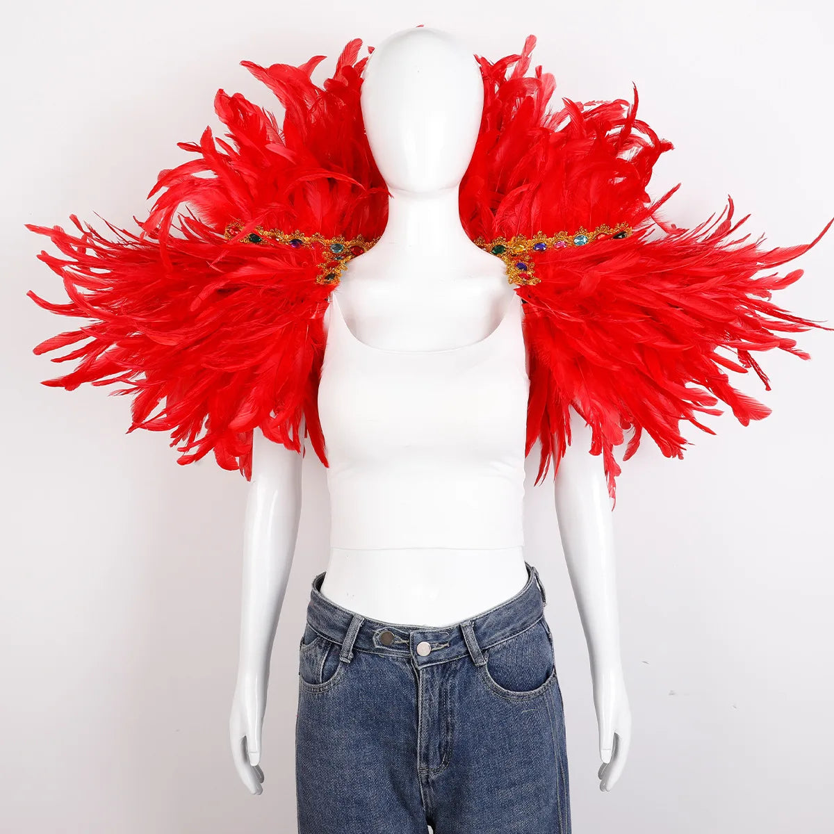 Festival Carnival Feather Shawl | Feather Shawl | Wiccan Center