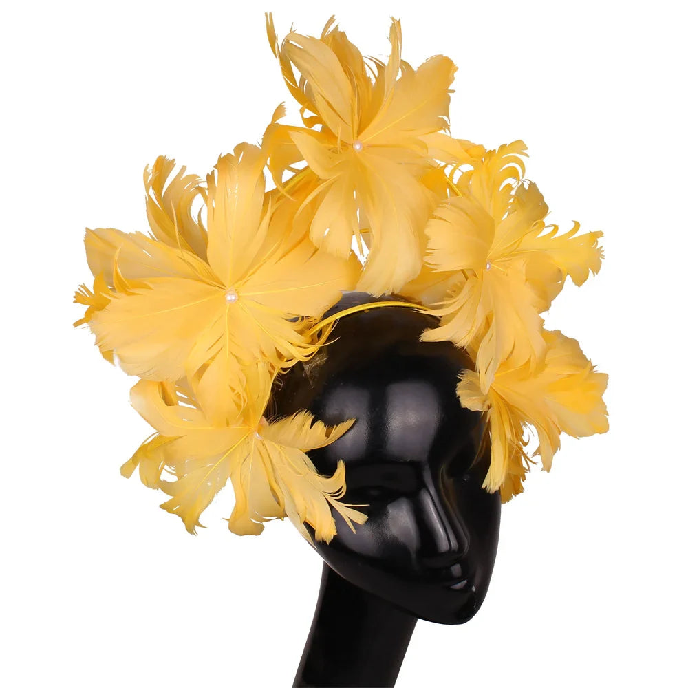 Feather Flower Headdress | Headpiece | Wiccan Center