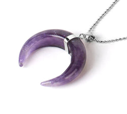 Crystal Crescent Moon Necklaces | necklace | Wiccan Center
