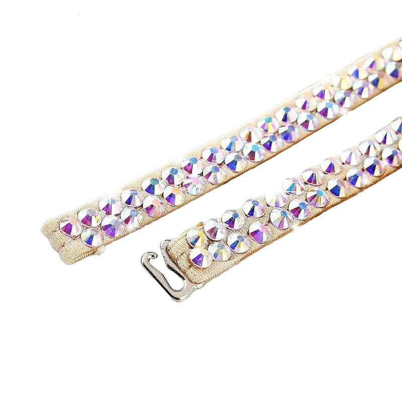 Sparkly Colorful Rhinestone Waist Chain Belt Belly Dance Body Jewelry | Bracelets | Wiccan Center