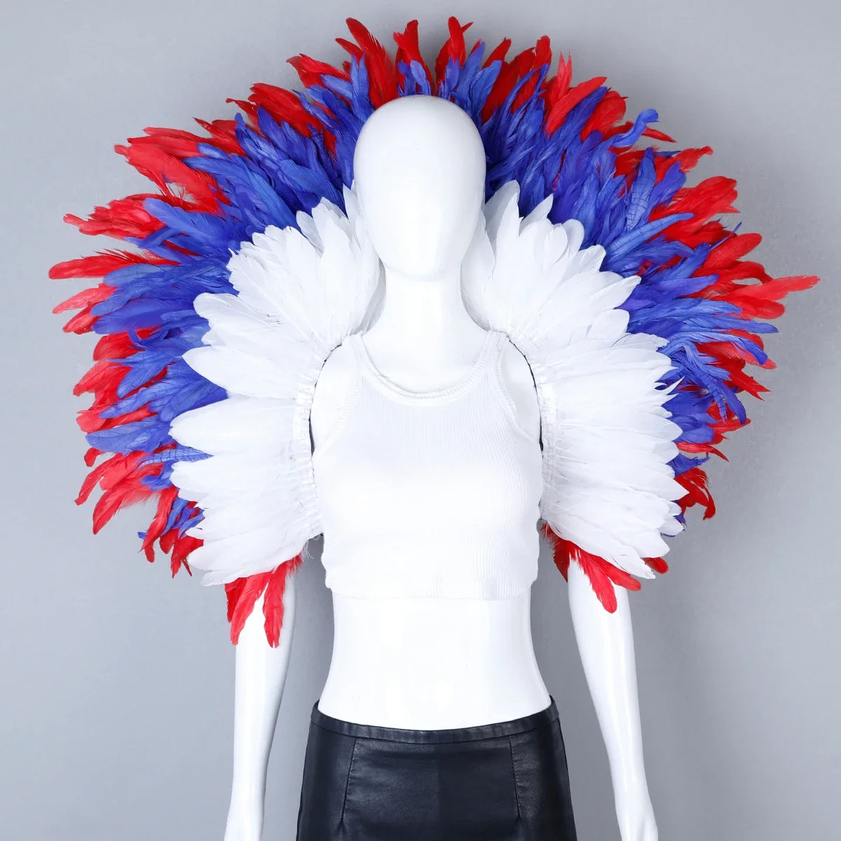 Festival Carnival Feather Shoulder Shawl | Feather Shawl | Wiccan Center