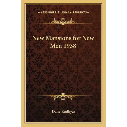 New Mansions for New Men 1938 - Paperback | Books | Wiccan Center