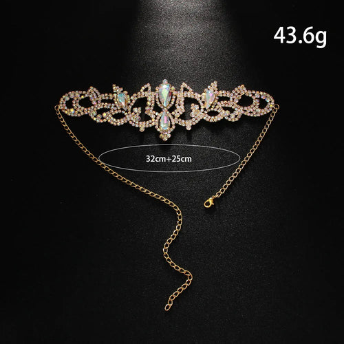 AB Rhinestone Leg/Thigh Chain Adornment | Body Chains | Wiccan Center