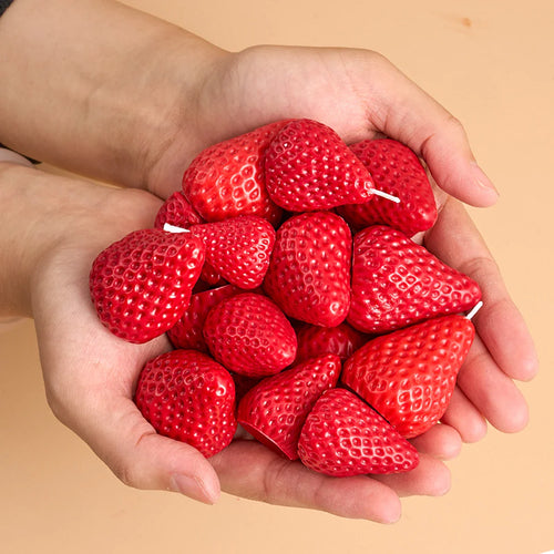 3D Strawberry Aromatherapy Candle Silicone Mold DIY Handmade Romantic Scented for Valentine's Day Party Home Decor Birthday Gift | | Wiccan Center