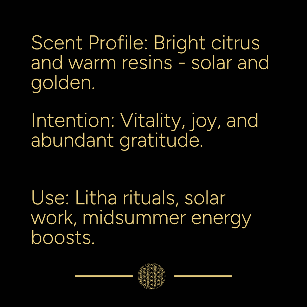 Solar Blessing Ritual Mist | Litha | 4oz | Ritual Mist | Wiccan Center