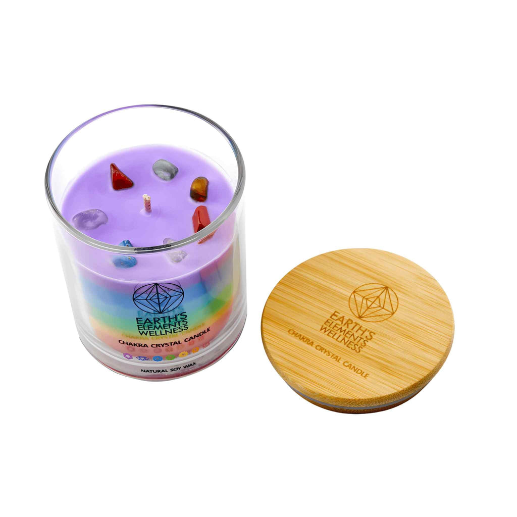 Scented Chakra Crystal Candle | Candles | Wiccan Center