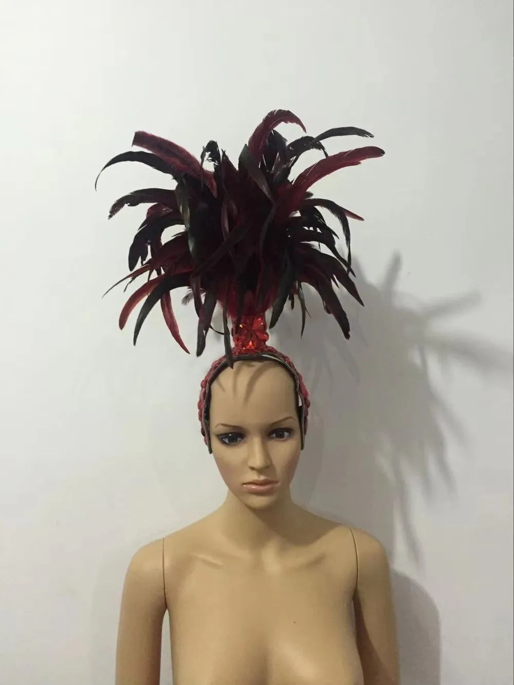 The Stardust Empress – Deluxe Feathered Samba & Carnival Crown