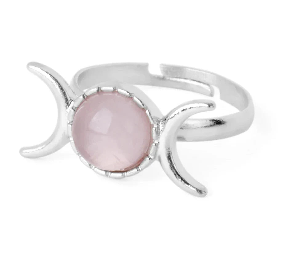 Crystal Triple Moon Rings | Ring | Wiccan Center