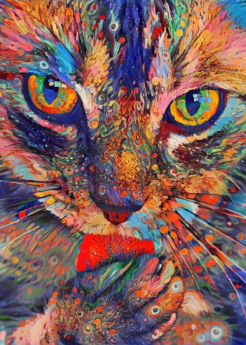 Vapour Abstract Animals Oil Painting Poster Vintage Abstract Oil Painting Animals Art Decor Home Room Aesthetic Canvas Prints
