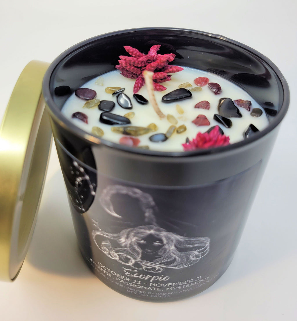 The Zodiac Goddess Line- Scented Crystal Candles | Candle | Wiccan Center