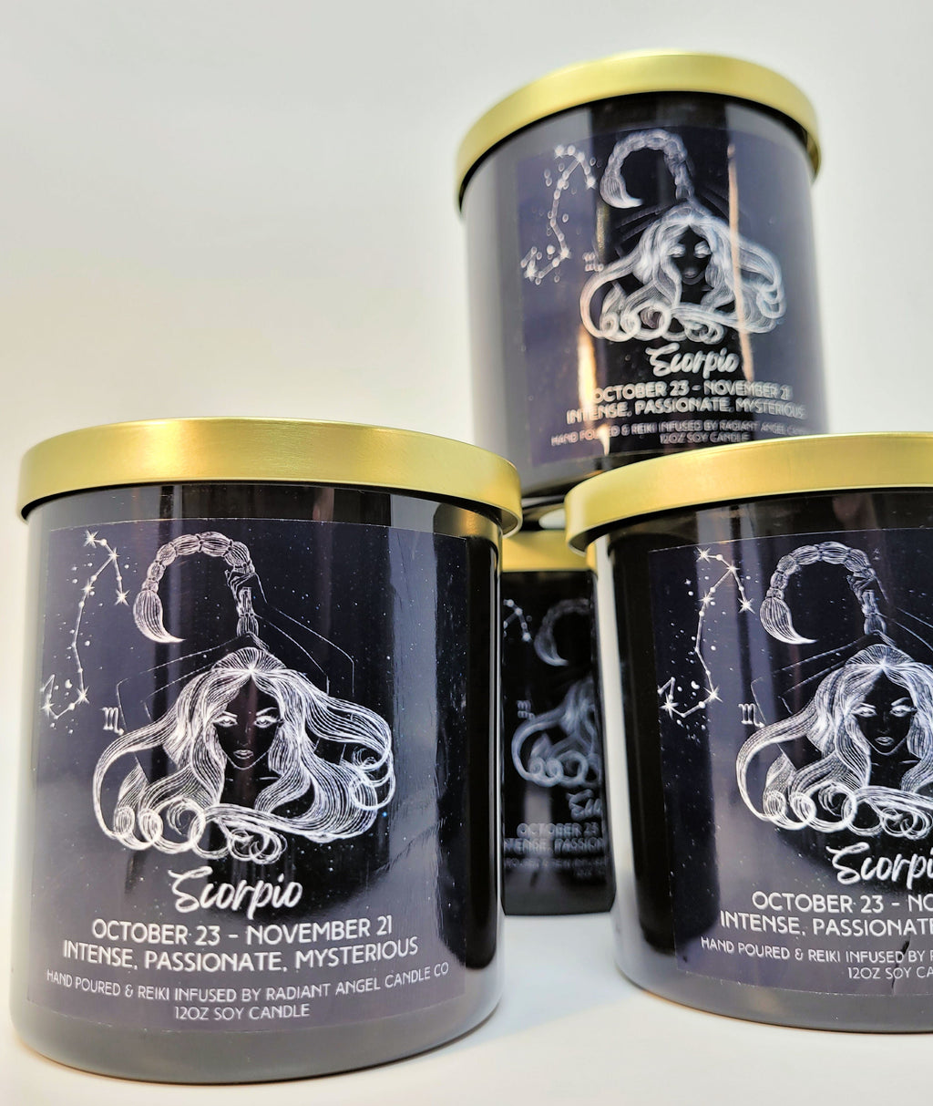 The Zodiac Goddess Line- Scented Crystal Candles | Candle | Wiccan Center