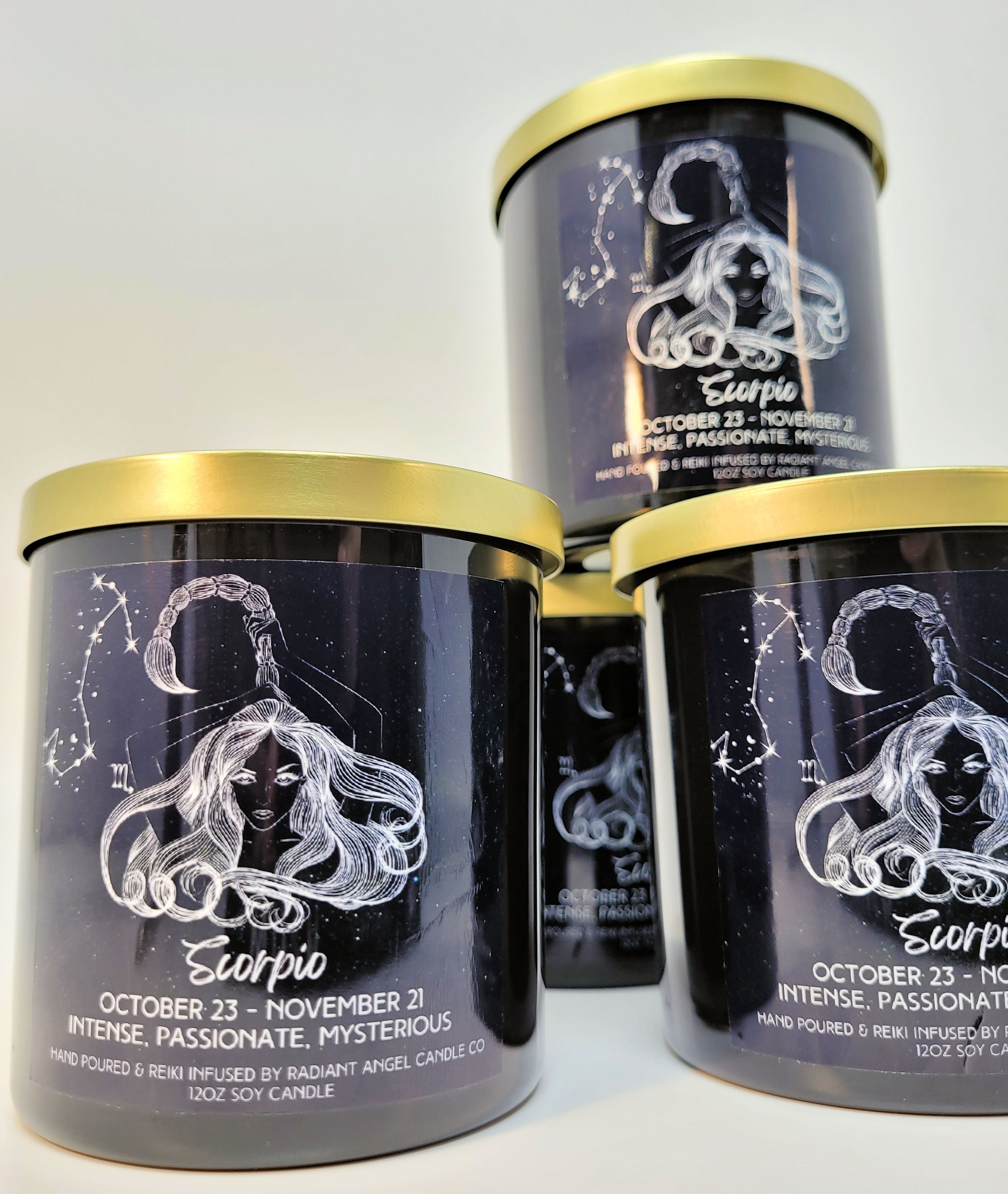 The Zodiac Goddess Line- Scented Crystal Candles | Candle | Wiccan Center