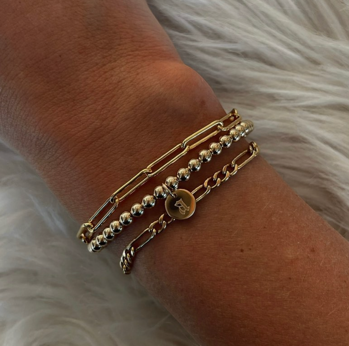 old english initial juno bracelet (4mm) | | Wiccan Center