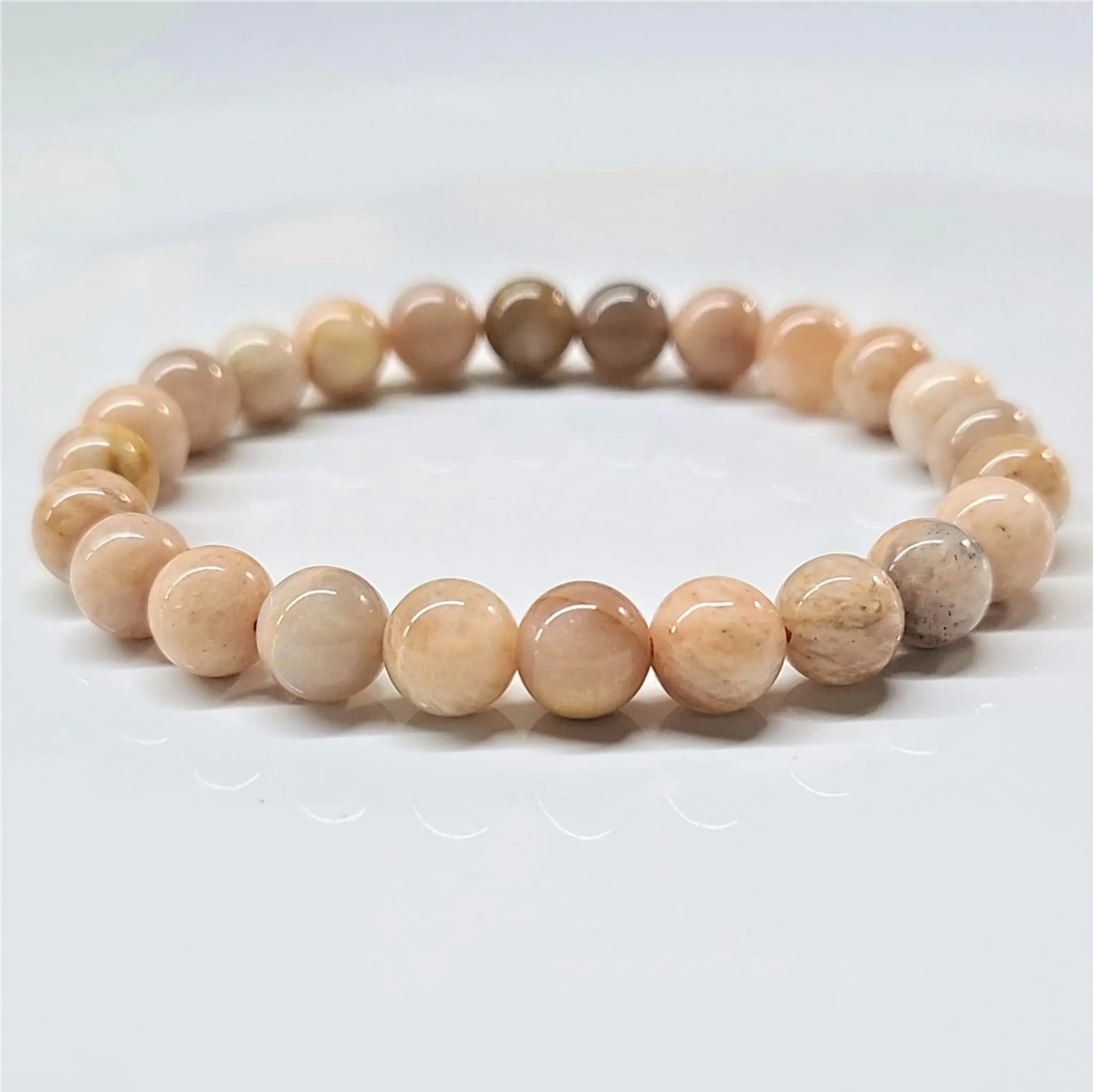 Moonstone Round Bead Bracelet - Traveler's Blessing | Bracelets | Wiccan Center