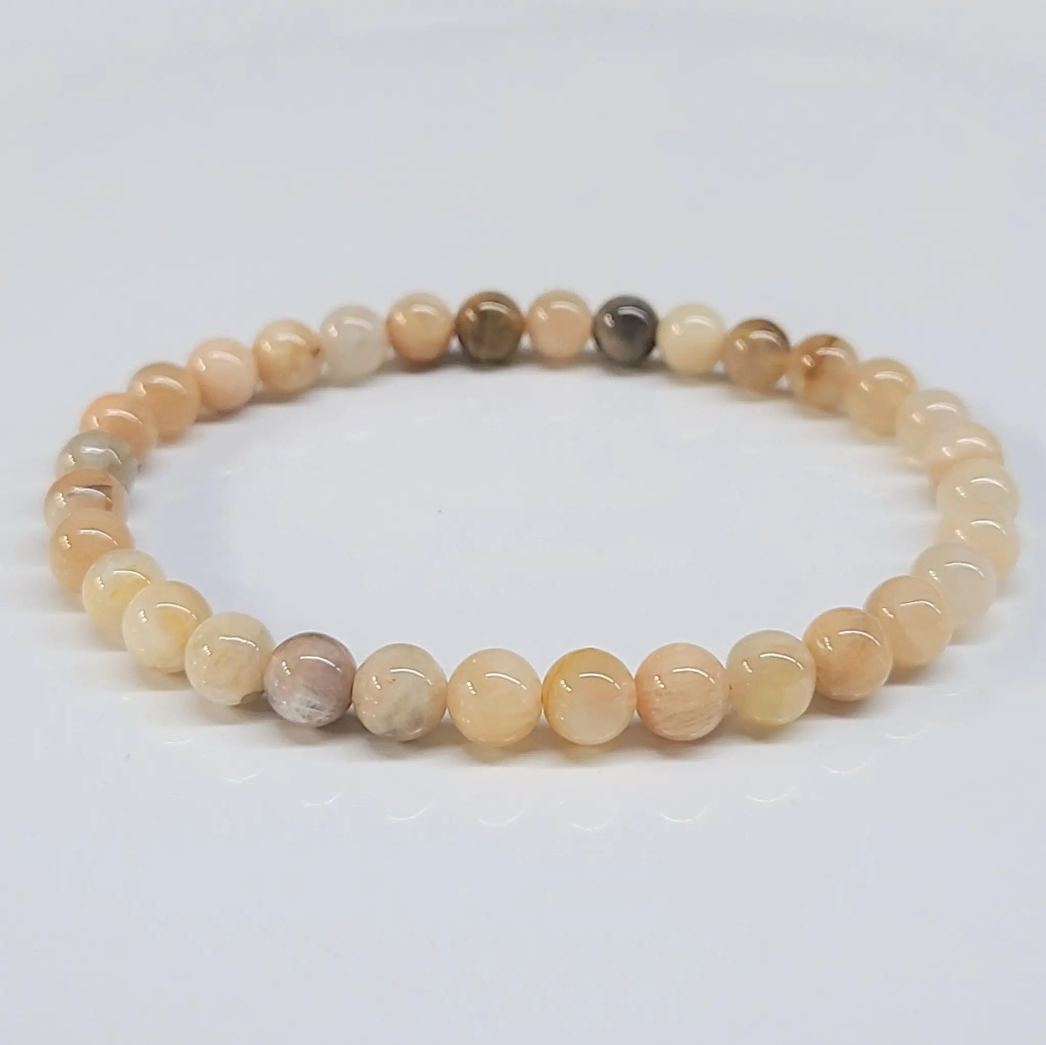 Moonstone Round Bead Bracelet - Traveler's Blessing | Bracelets | Wiccan Center