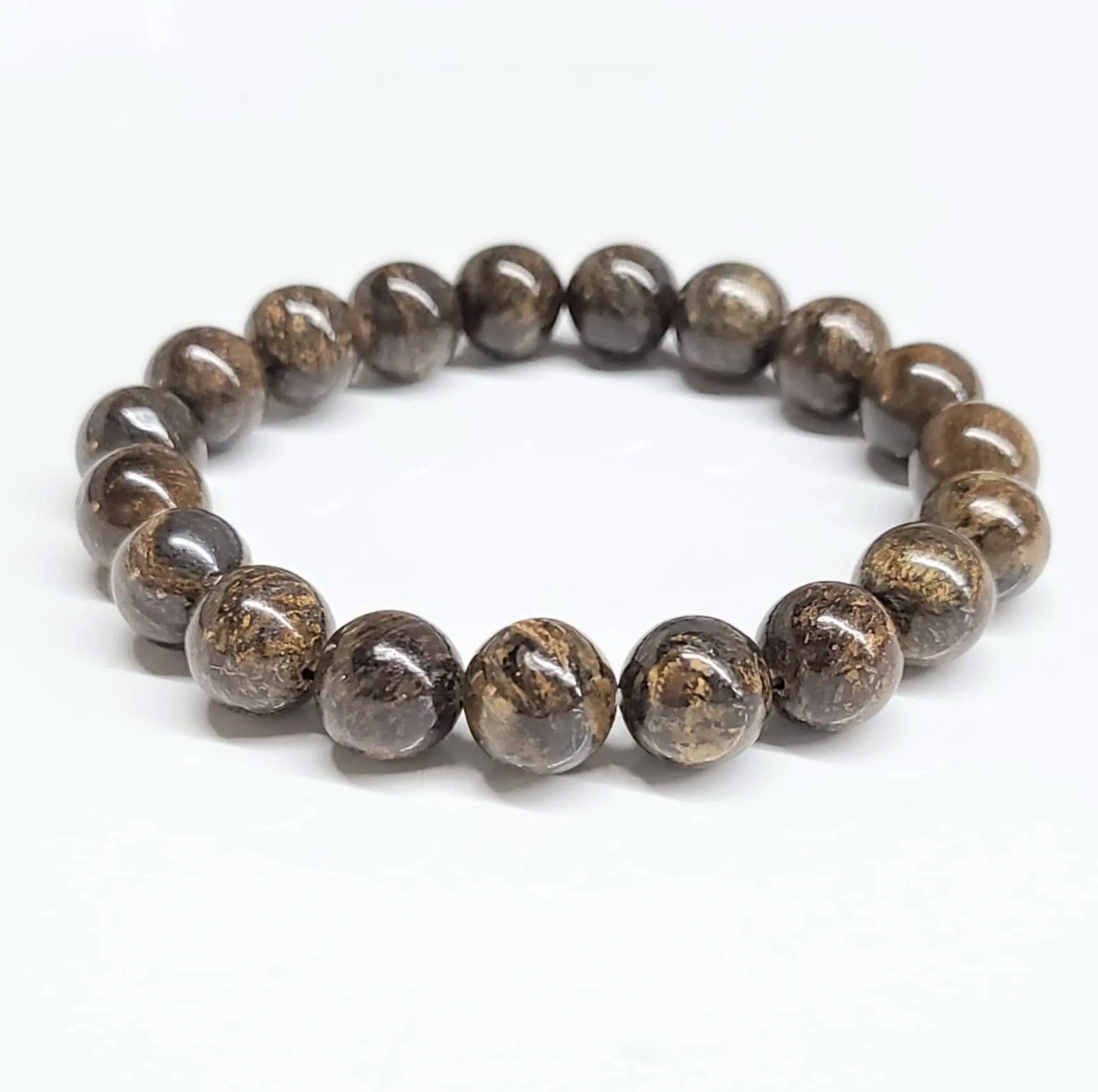 Bronzite Round Bead Bracelet - Balanced Diplomacy | Bracelets | Wiccan Center