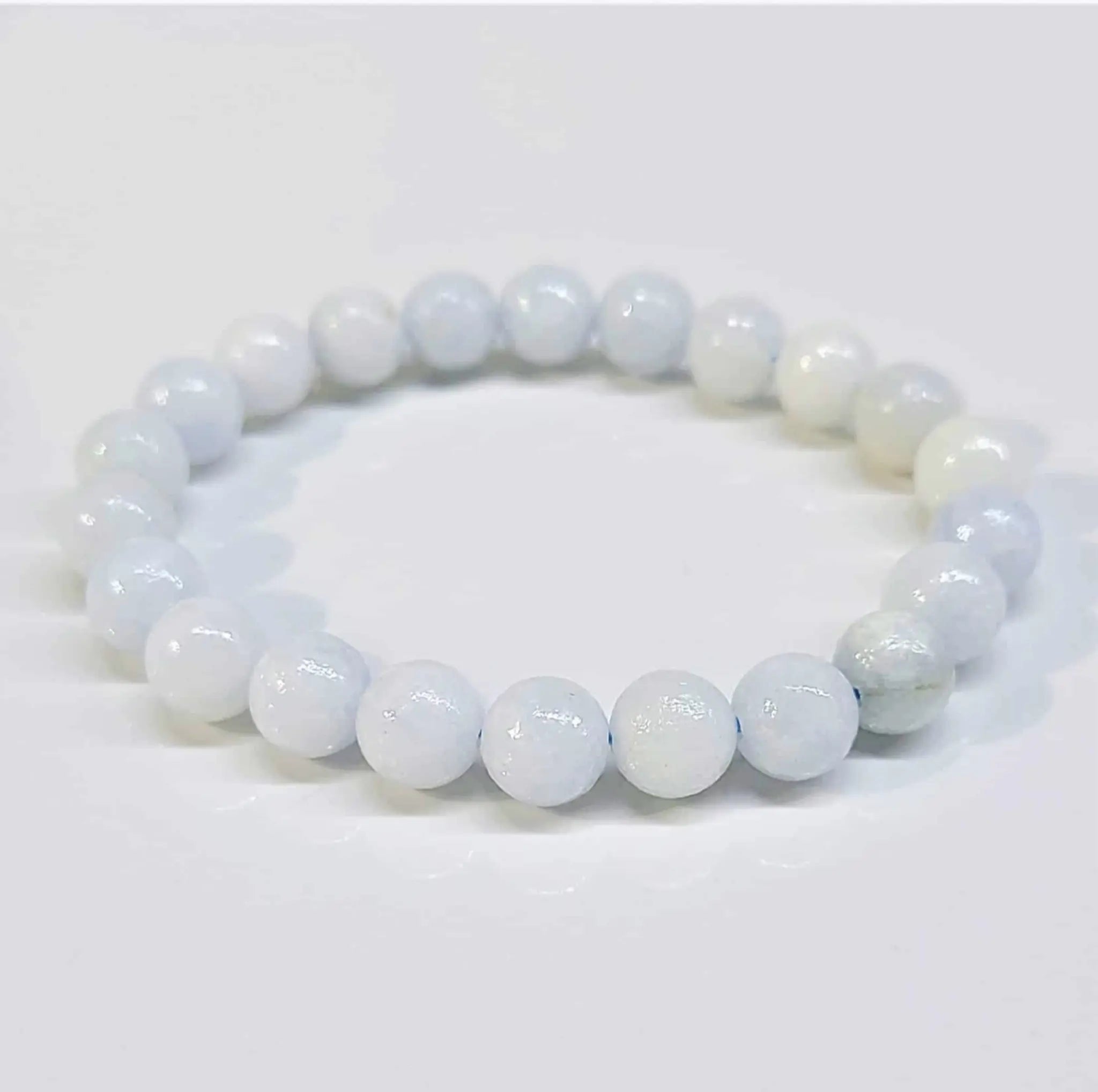 Celestite Round Bead Bracelet 8mm - Angelic Peace | Bracelets | Wiccan Center