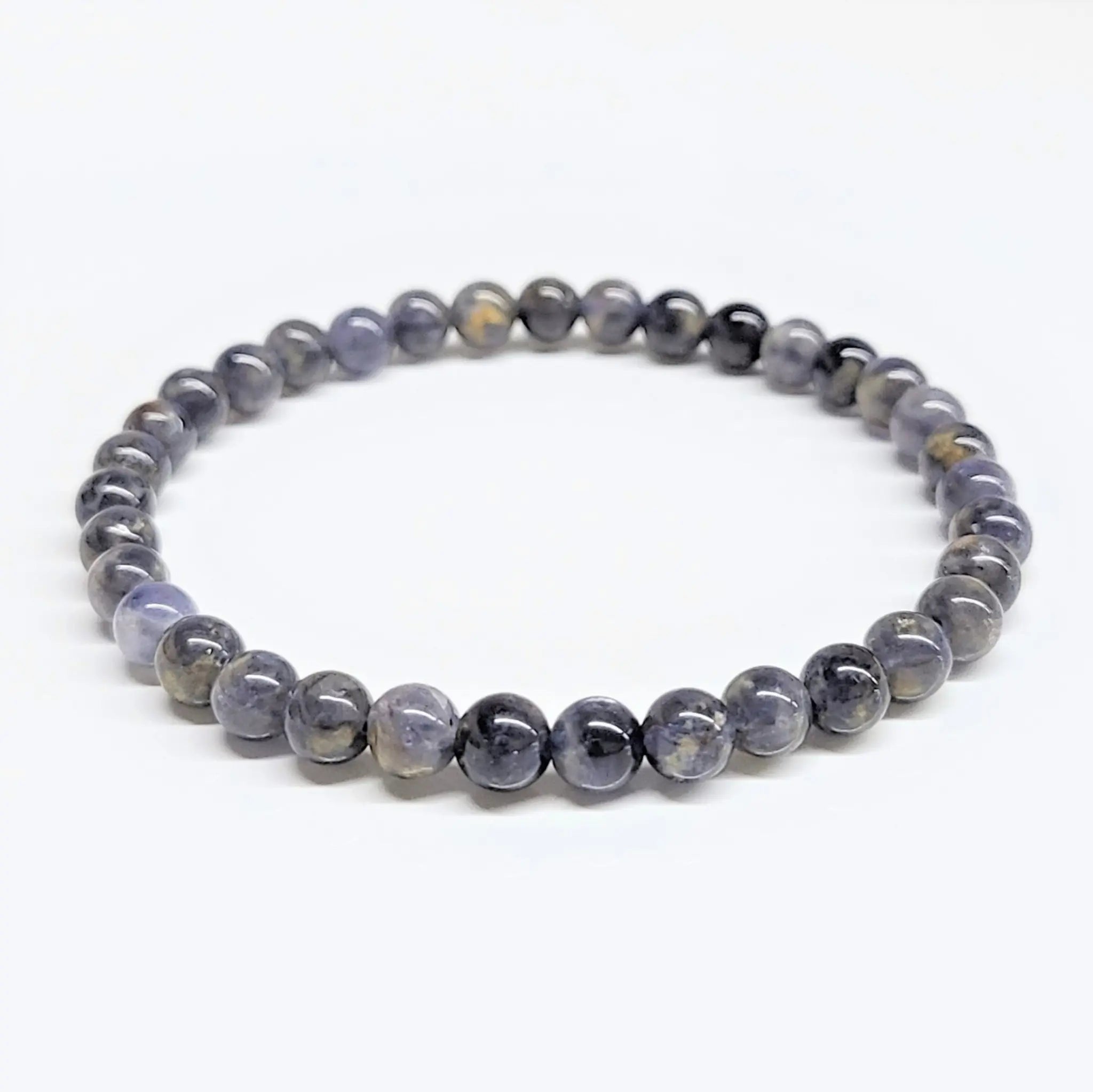 Iolite Round Bead Bracelet - Visionary Guidance | Bracelets | Wiccan Center