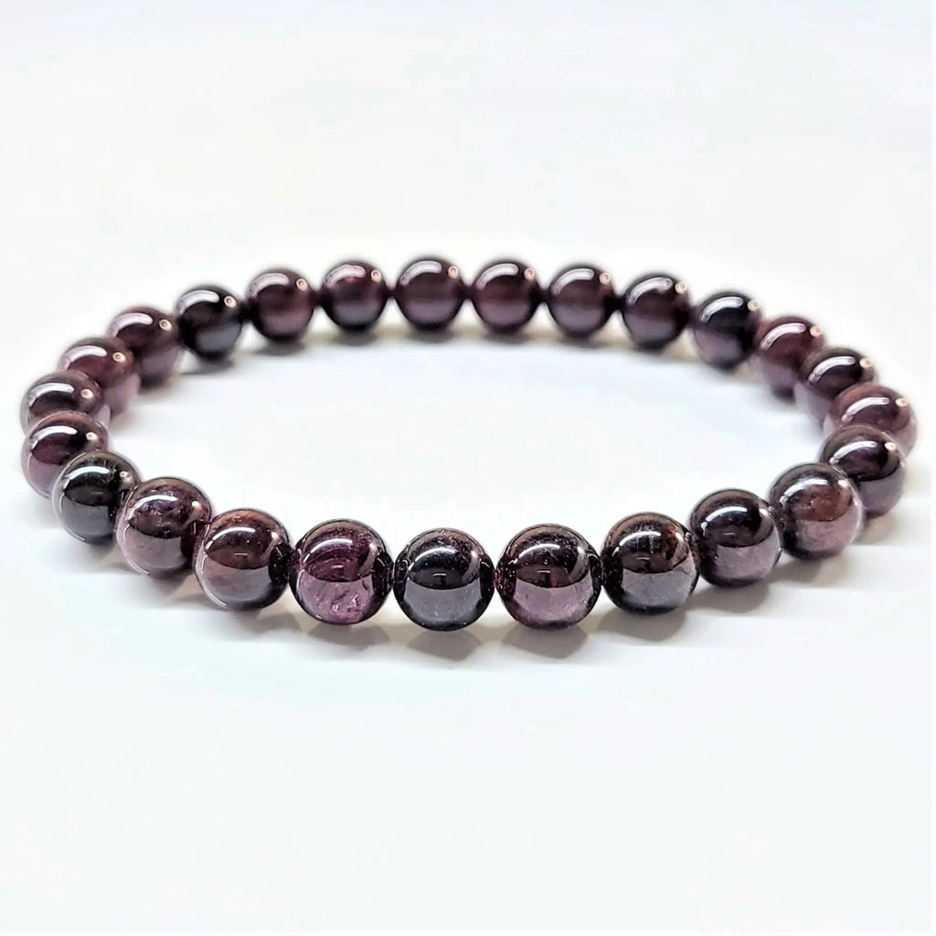 Garnet Round Bead Bracelet - Passionate Strength | Bracelets | Wiccan Center