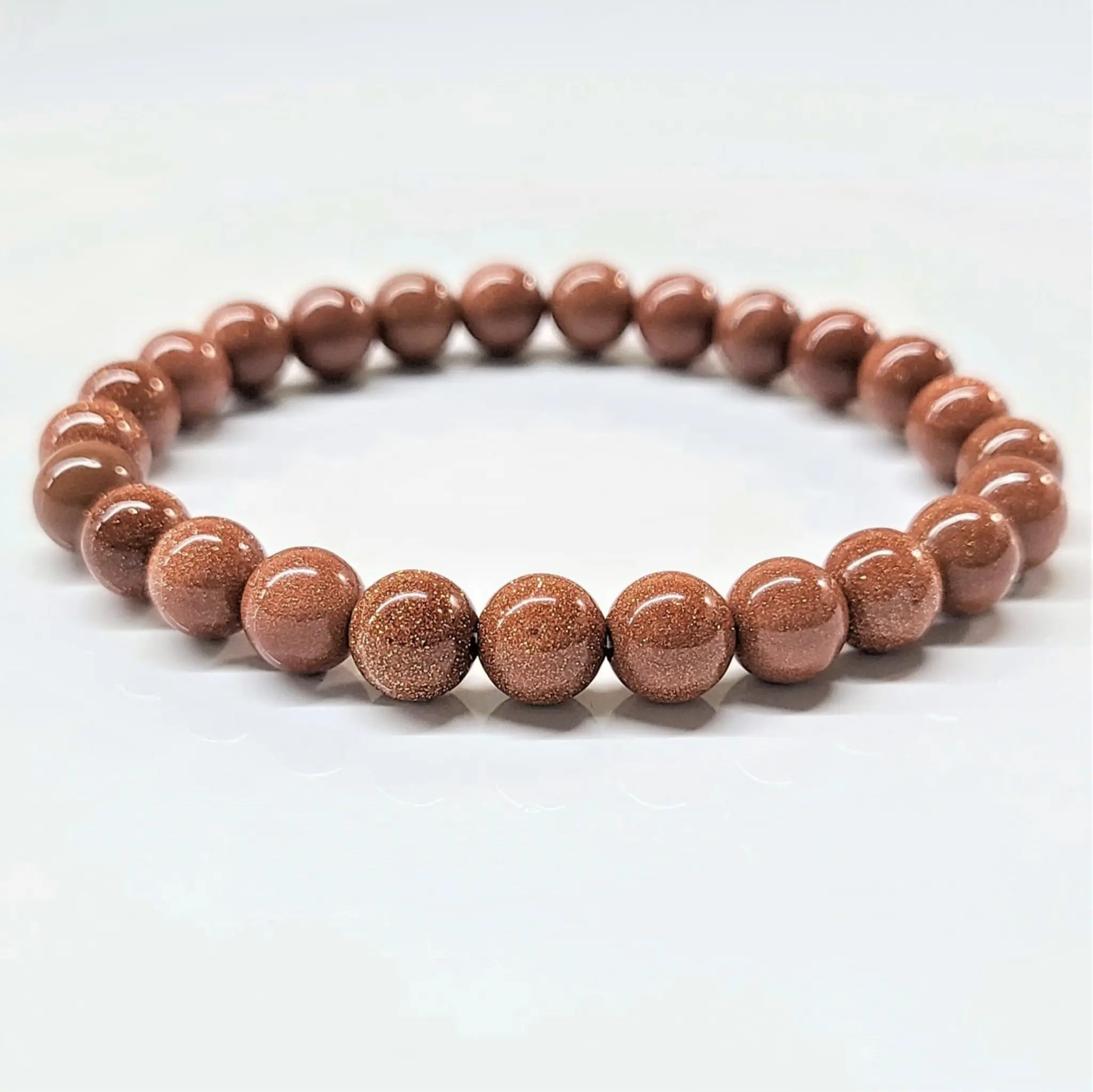 Goldstone Round Bead Bracelet - Divine Thread | Bracelets | Wiccan Center