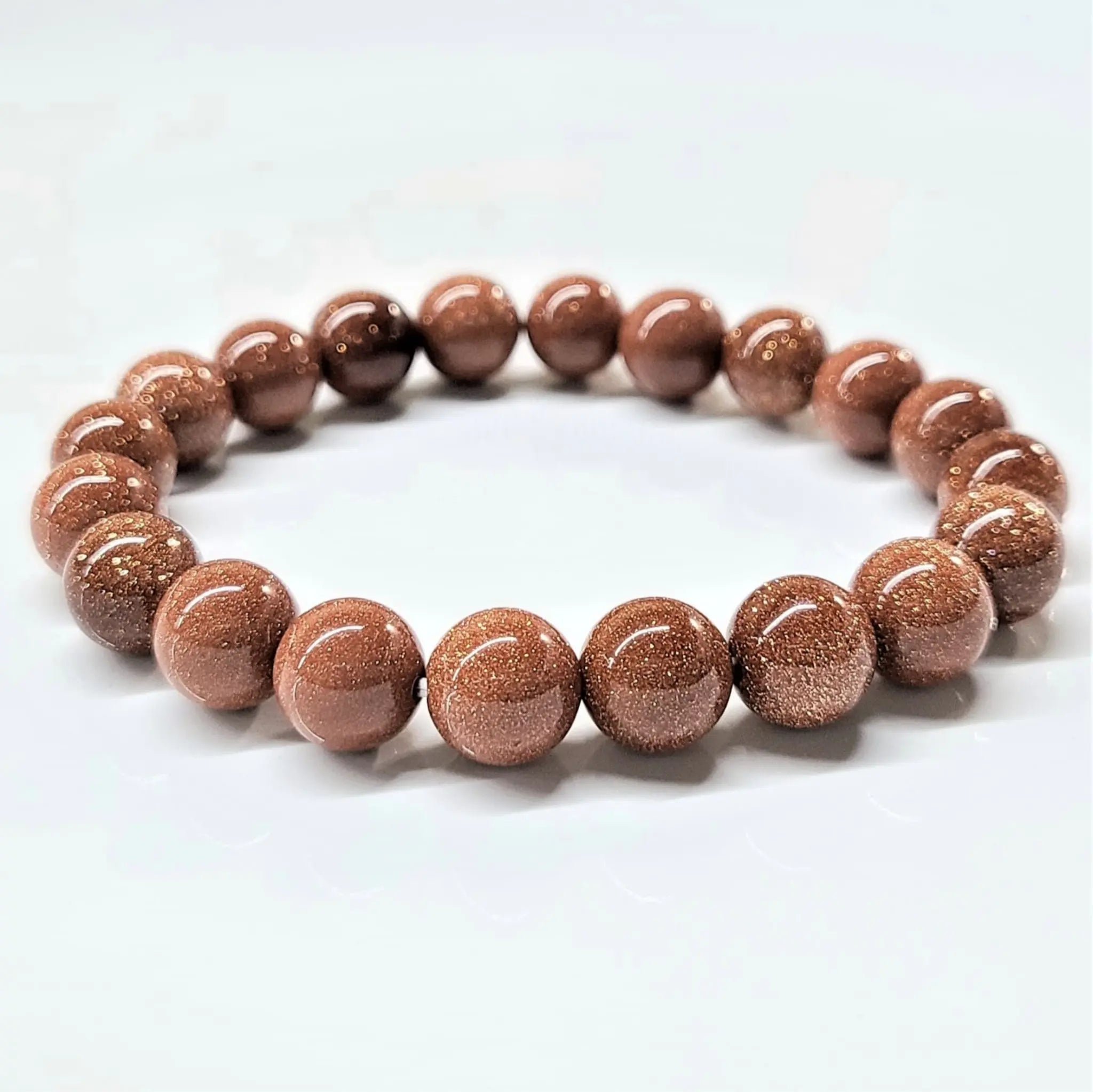 Goldstone Round Bead Bracelet - Divine Thread | Bracelets | Wiccan Center
