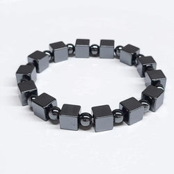 Hematite Cube Stackable Bracelet | Bracelets | Wiccan Center