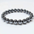Hematite Round Bead Bracelet - Grounded Focus | Bracelets | Wiccan Center