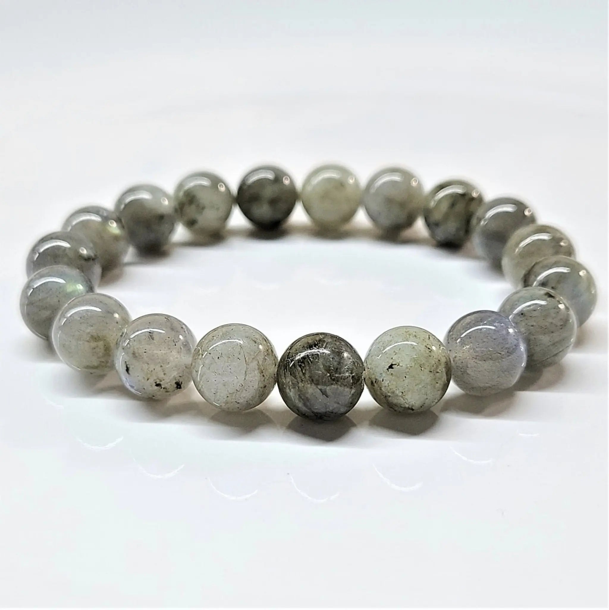 Labradorite Round Bead Bracelet - Magical Protection | Bracelets | Wiccan Center