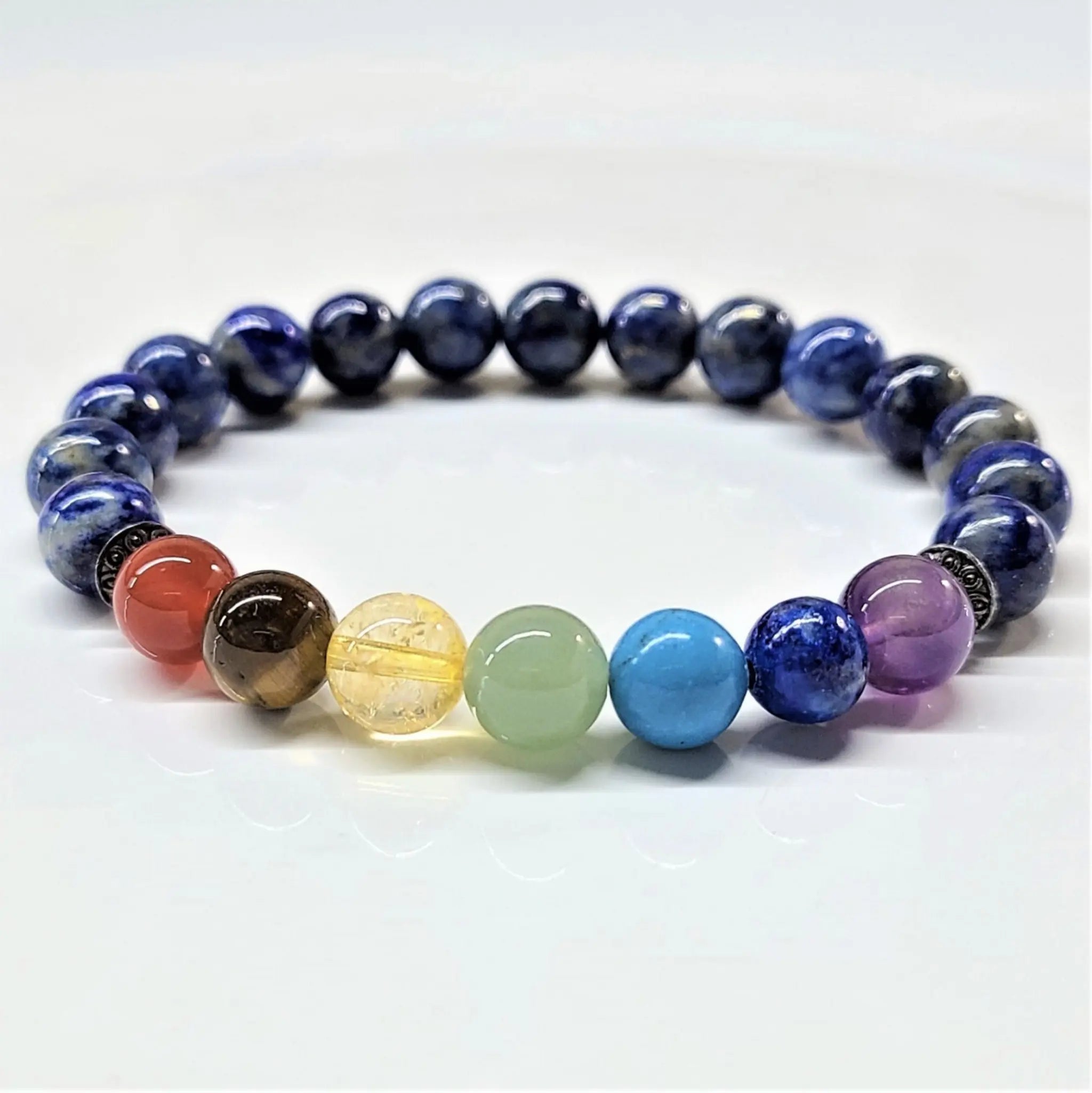 Lapis Lazuli Chakra Round Bead Bracelet - Transcendent Wisdom | Bracelets | Wiccan Center