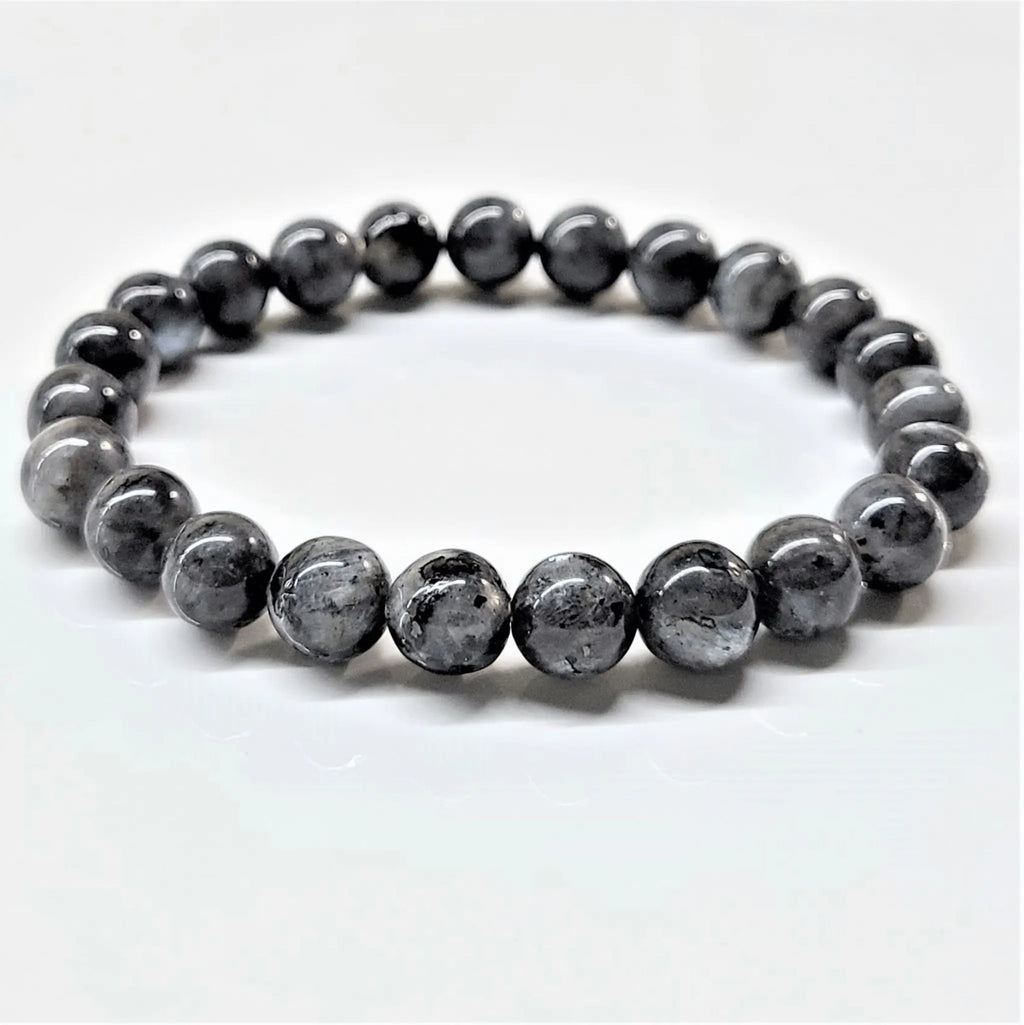 Larvikite Round Bead Bracelet - Earth's Protection | Bracelets | Wiccan Center