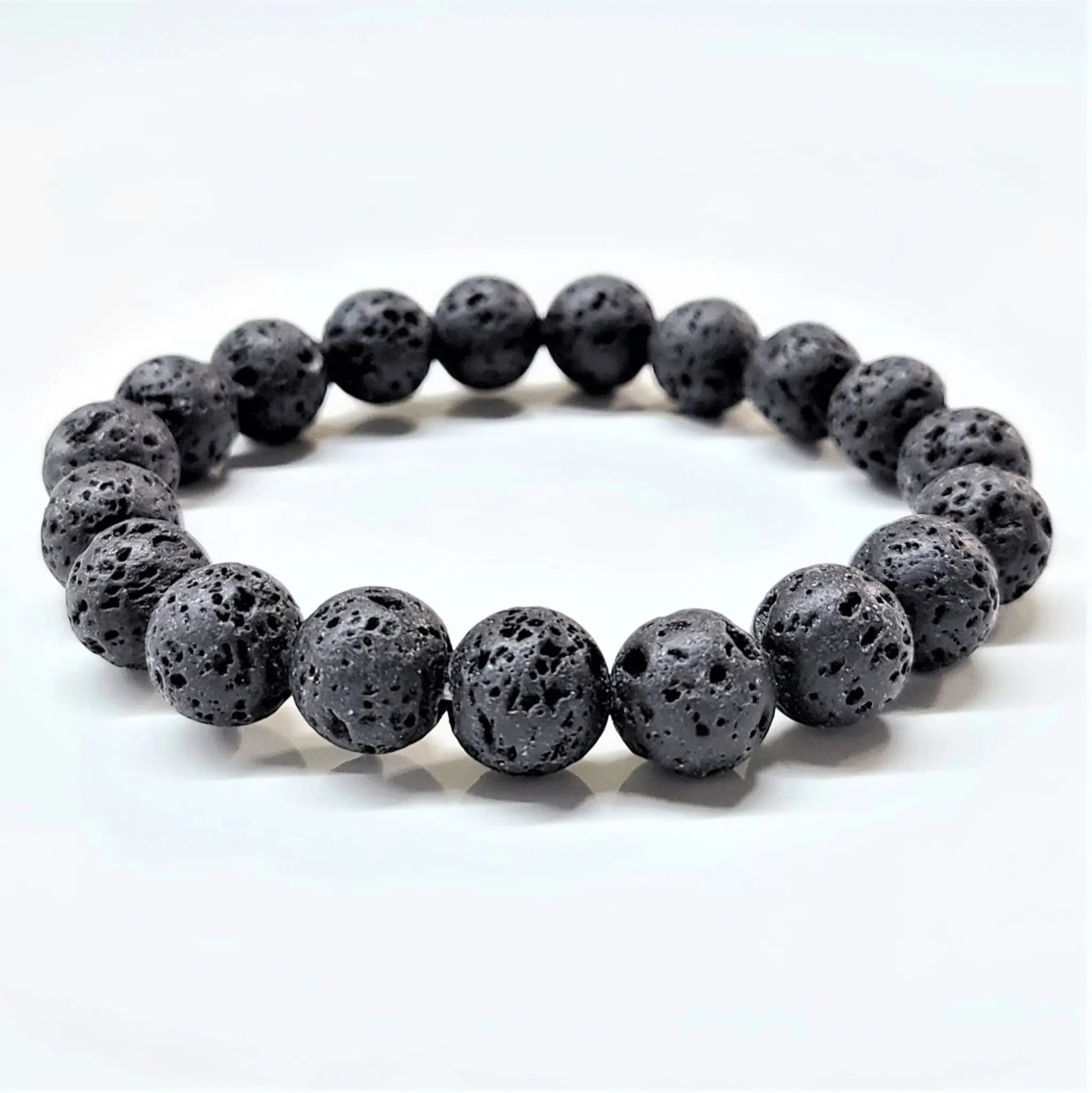 Lava Round Bead Bracelet - Steadfast Courage | Bracelets | Wiccan Center