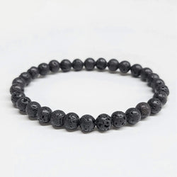 Lava Round Bead Bracelet - Steadfast Courage | Bracelets | Wiccan Center