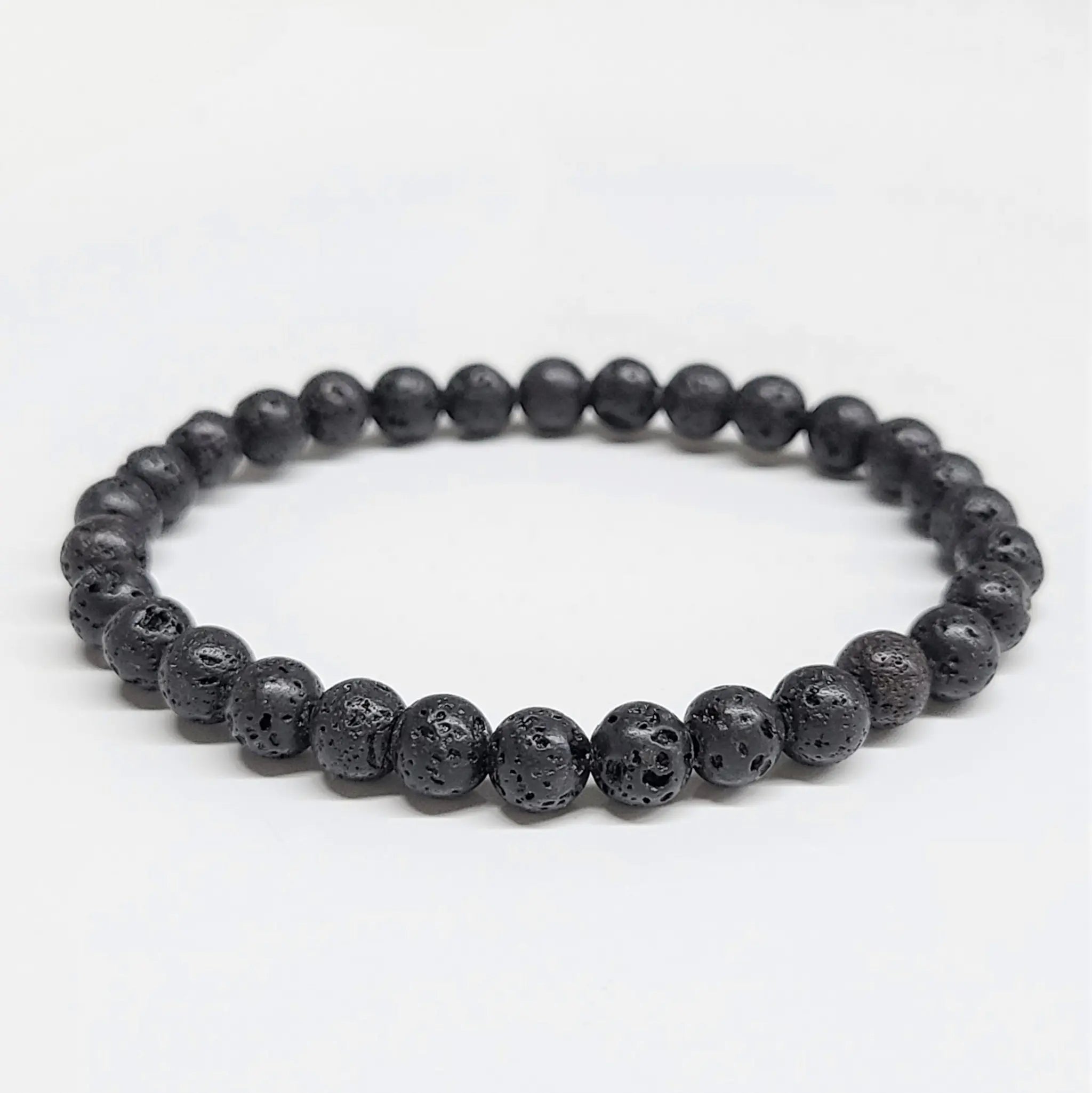 Lava Round Bead Bracelet - Steadfast Courage | Bracelets | Wiccan Center