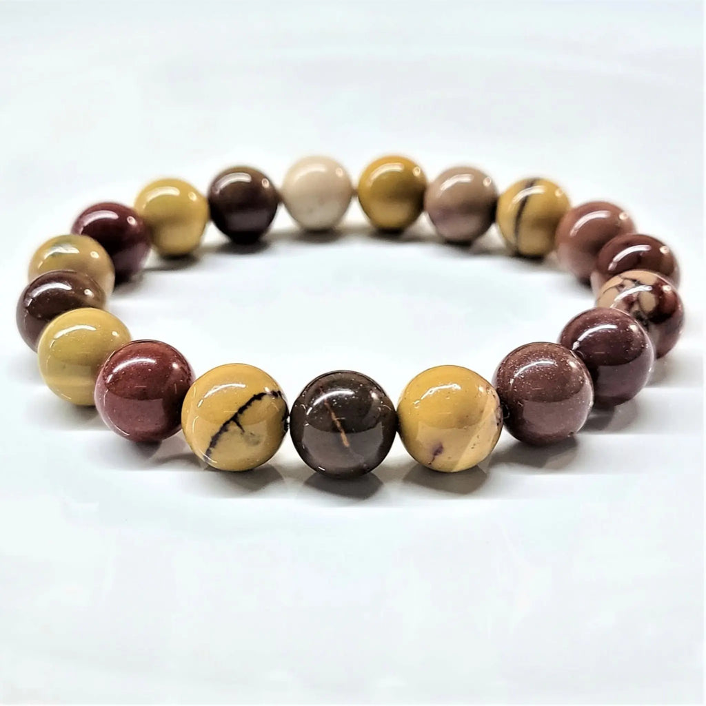 Mookaite Round Bead Bracelet - Harmonious Adventure | Bracelets | Wiccan Center