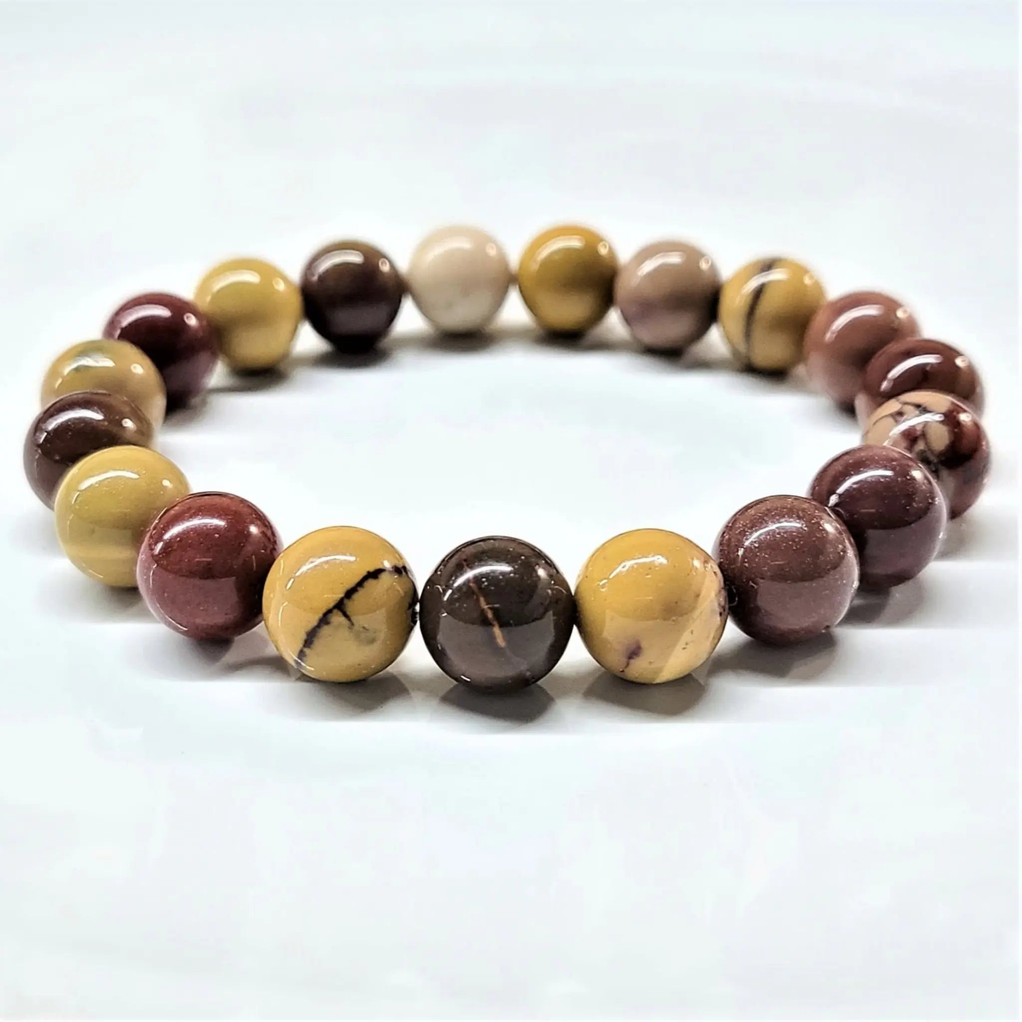 Mookaite Round Bead Bracelet - Harmonious Adventure | Bracelets | Wiccan Center