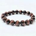 Red Tiger (Dragon’s Eye) Round Bead Bracelet - Vibrant Outlook | Bracelets | Wiccan Center