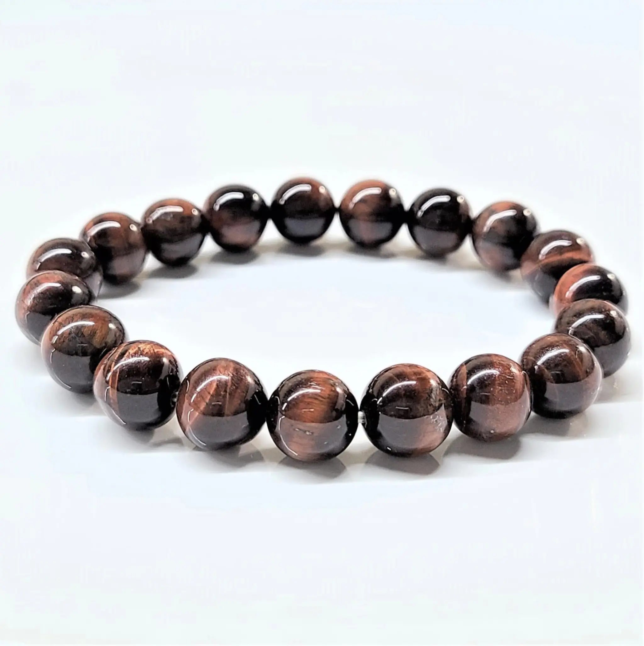 Red Tiger (Dragon’s Eye) Round Bead Bracelet - Vibrant Outlook | Bracelets | Wiccan Center