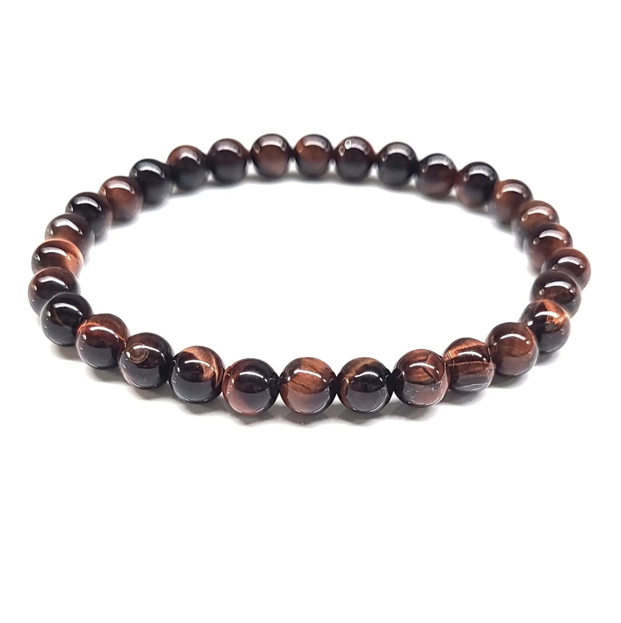 Red Tiger (Dragon’s Eye) Round Bead Bracelet - Vibrant Outlook | Bracelets | Wiccan Center