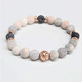 Pink Zebra Jasper Round Bead Bracelet 8mm - Optimistic Outlook | Bracelets | Wiccan Center