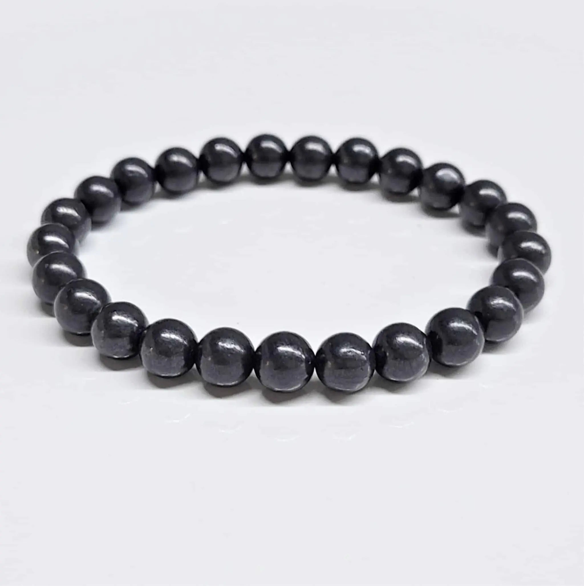 Shungite Round Bead Bracelet - Longevity Prescription | Bracelets | Wiccan Center