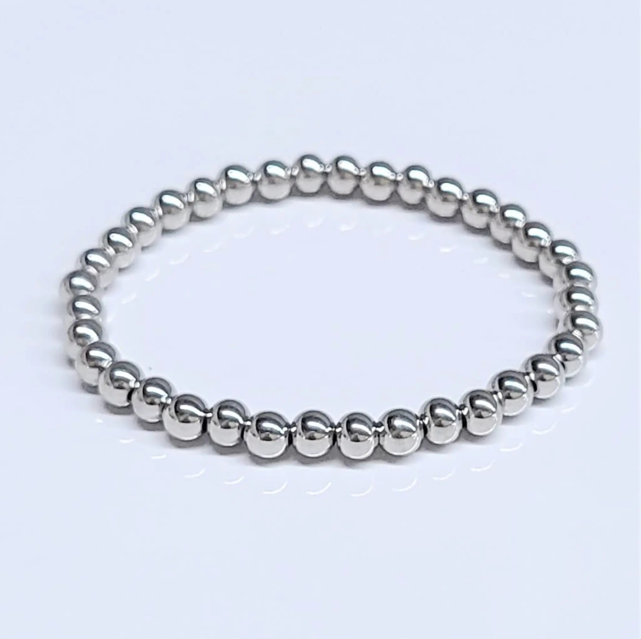 Stainless Steel Round Bead Bracelet - Style Pop | Bracelets | Wiccan Center