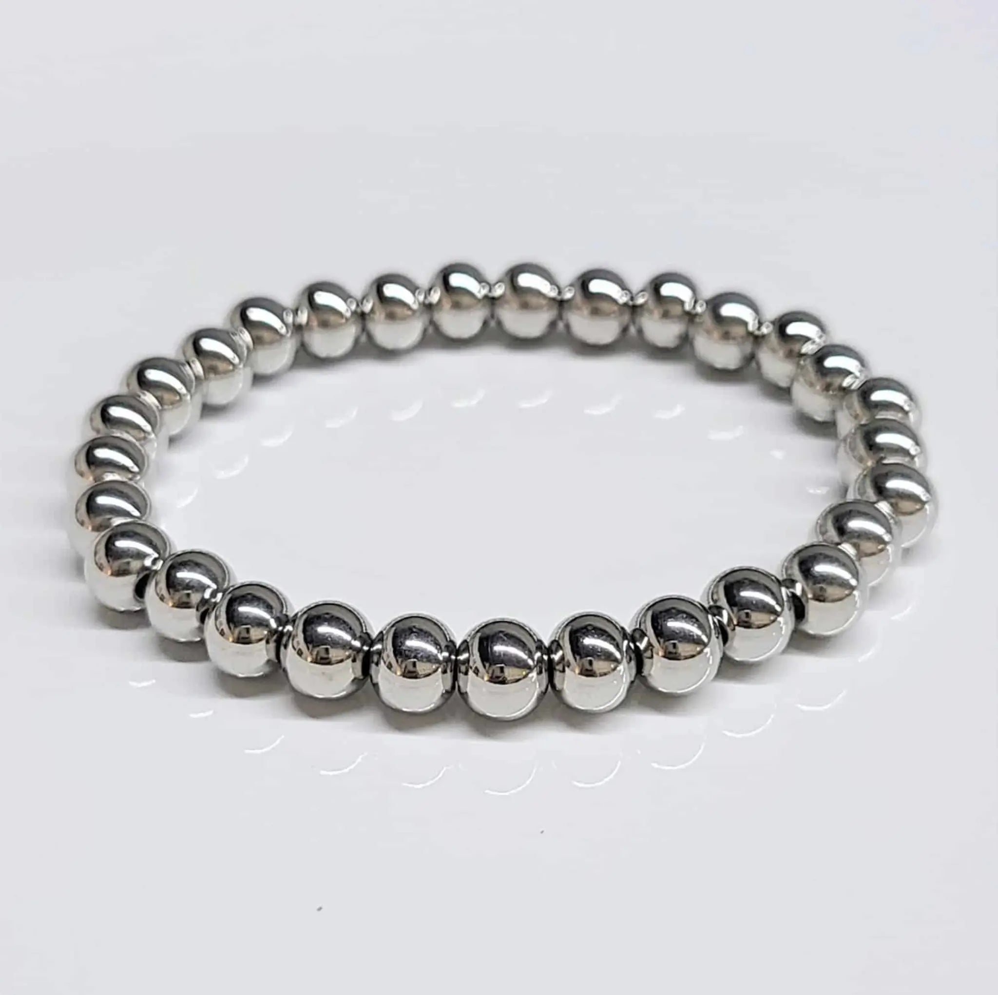 Stainless Steel Round Bead Bracelet - Style Pop | Bracelets | Wiccan Center