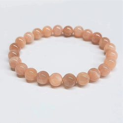 Sunstone Round Bead Bracelet - Optimistic Energy | Bracelets | Wiccan Center