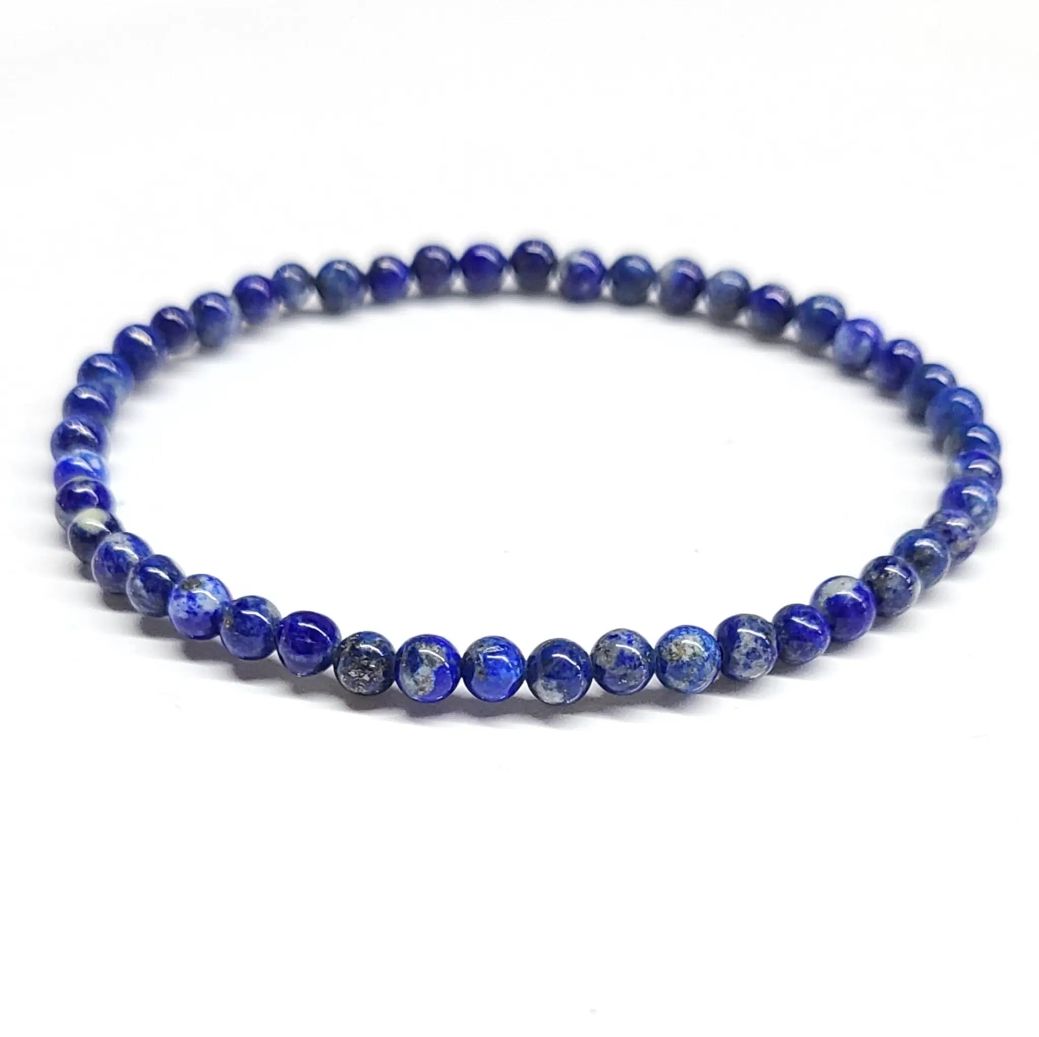 Lapis Lazuli Round Bead Bracelet - Veil Lifter | Bracelets | Wiccan Center