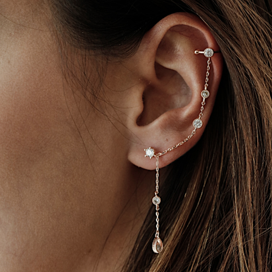 The Renata CZ Drop Earrings