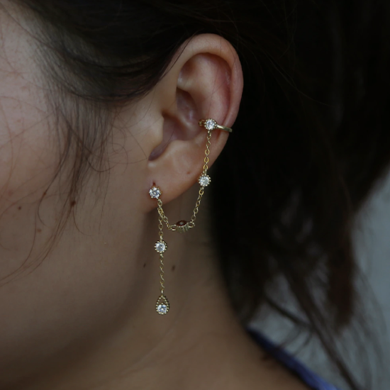 The Renata CZ Drop Earrings