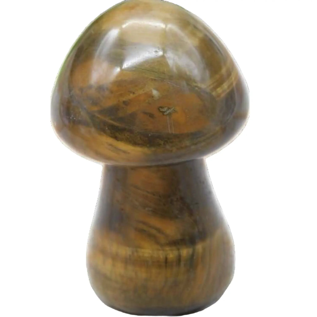 1.5” Tiger Eye Mushroom - Ultimate Stone of Balance | Tumbled Stones | Wiccan Center