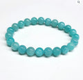 Amazonite (AA) Round Bead Bracelet 8mm - Confident Truth | Bracelets | Wiccan Center