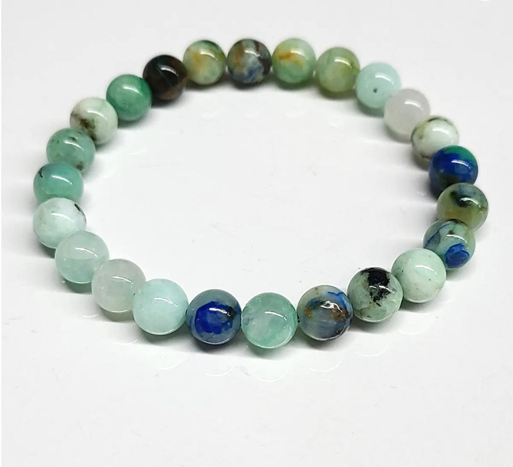 Azurite Round Bead Bracelet 8mm - Inner Awareness | Bracelets | Wiccan Center
