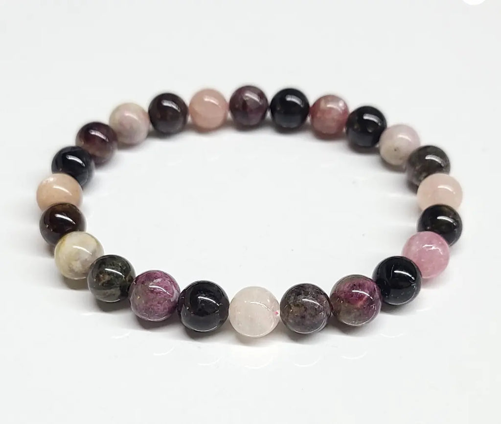 Multi-Tourmaline Round Bead Bracelet - Lightness of Being | Bracelets | Wiccan Center